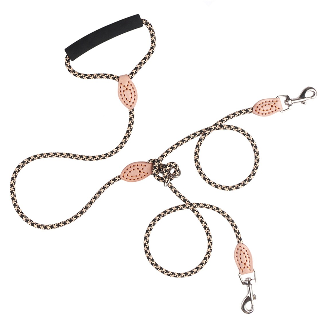 Nylon Double Dog Leashes Walk Two Dogs Leash Small Dog Leash Etsy