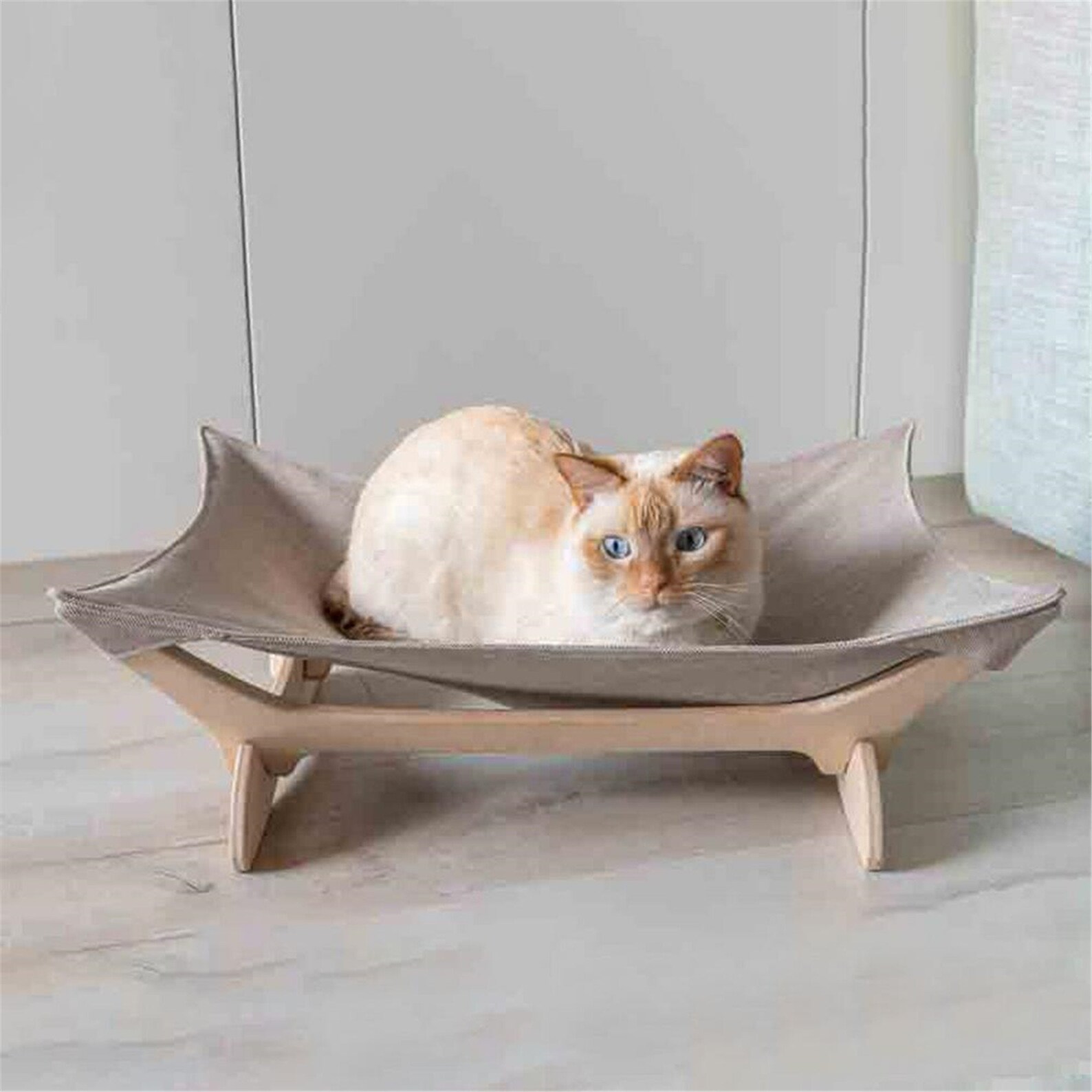 NEW Pet Cot Bed For Cat Dog Portable Summer Breathable Wooden Etsy