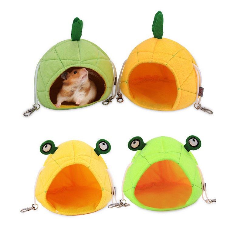 1pc Hamster Hanging House Small Animal Cages Banana Design Winter Warm Mouse Cotton Soft Bed Hammock