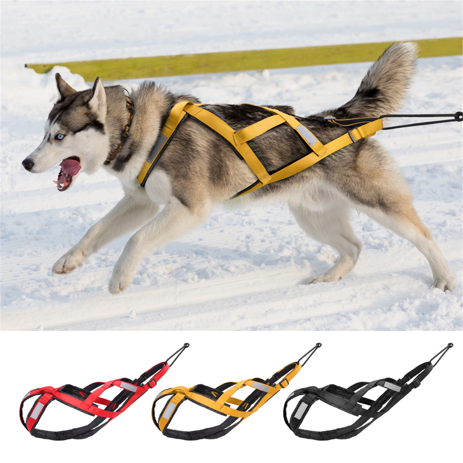 Dog Sled Harness Pet Weight Pulling Sledding Harness Husky Etsy