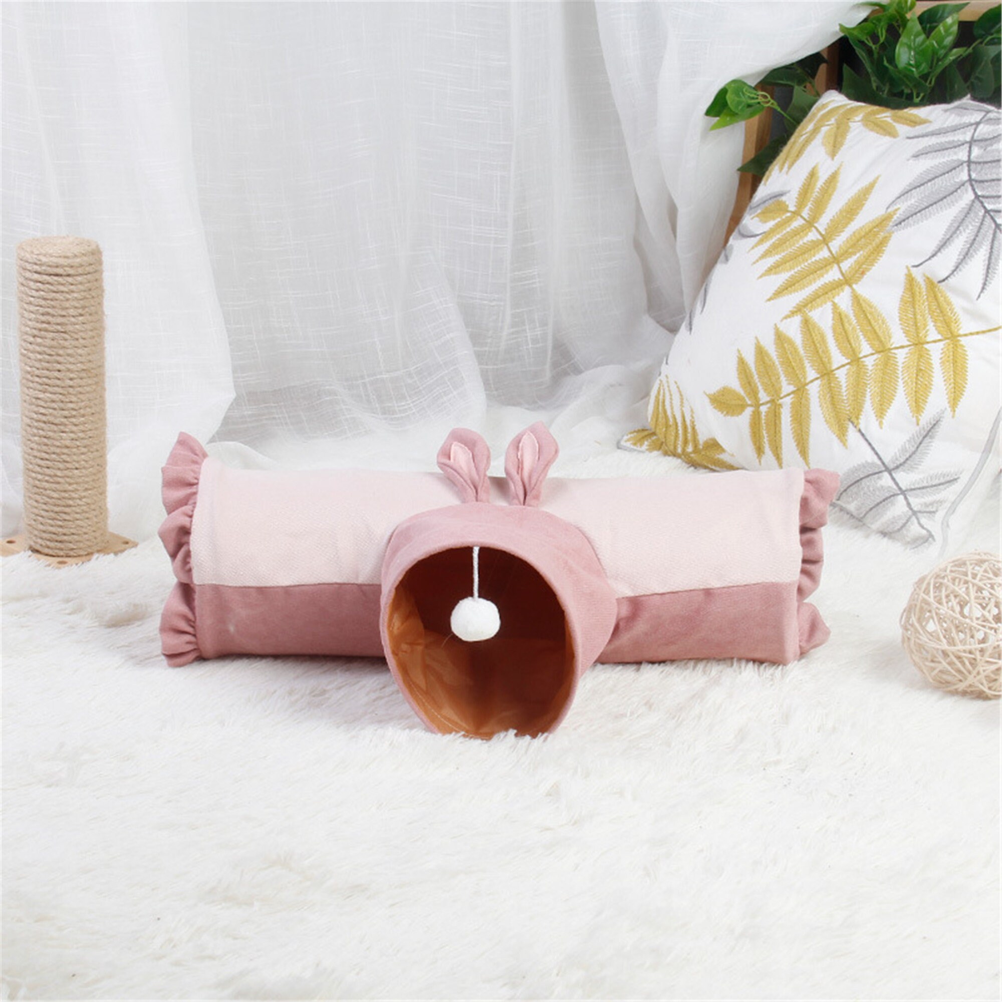 Pet Soft Cat Krinkle Tunnel Cat Toys Interactive Collapsible Etsy UK