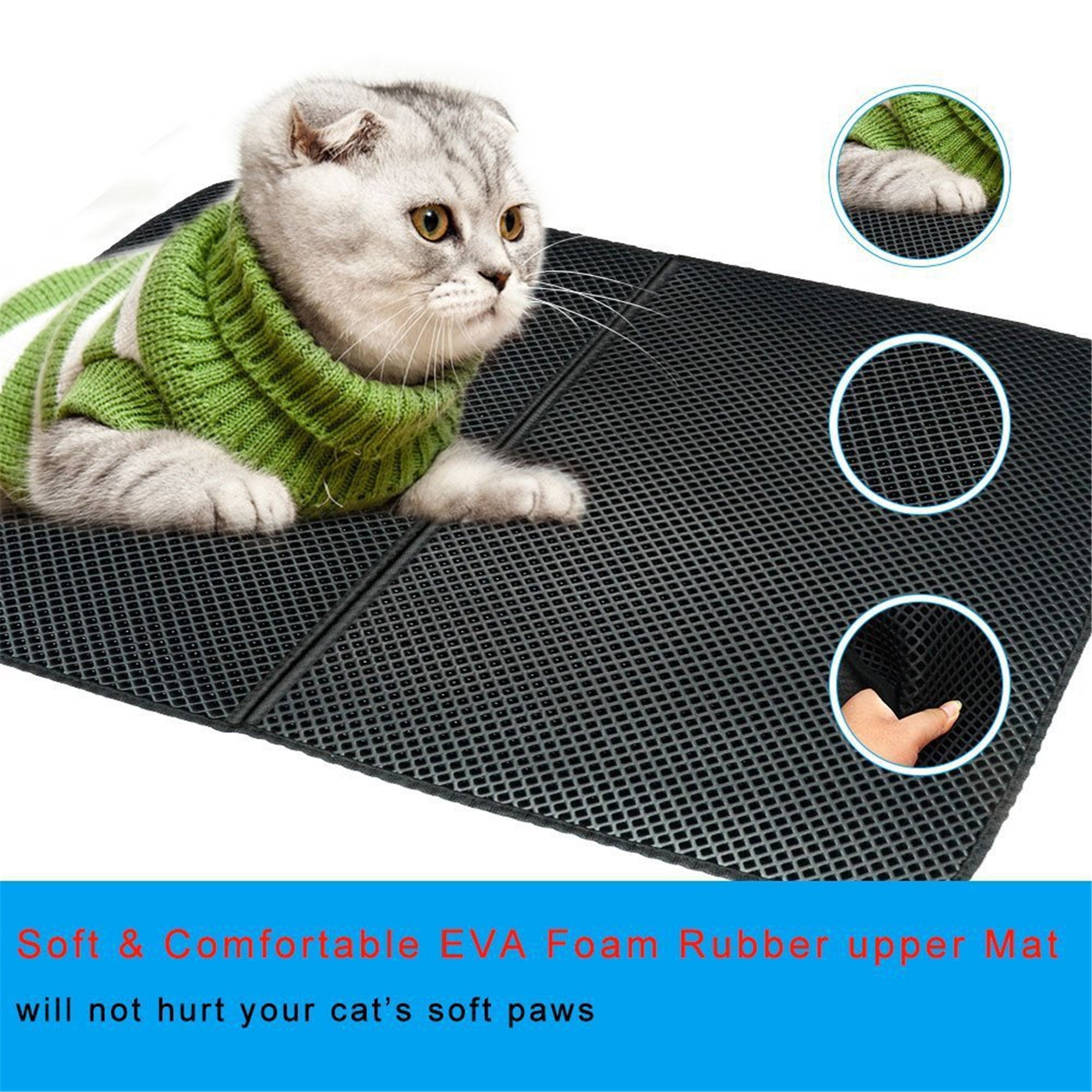 Waterproof Pet Cat Litter Mat Double Layer Litter Cat Bed Pads Etsy