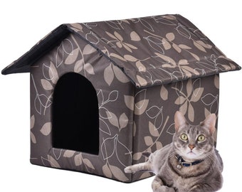 Pet Dog House warm Waterproof Outdoor Cat House With Inner Pad Foldable Pet Shelter Portable Pets Cat Dog House Tent