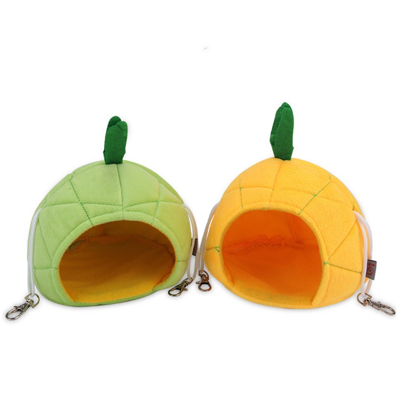 1pc Hamster Hanging House Small Animal Cages Banana Design Winter Warm Mouse Cotton Soft Bed Hammock