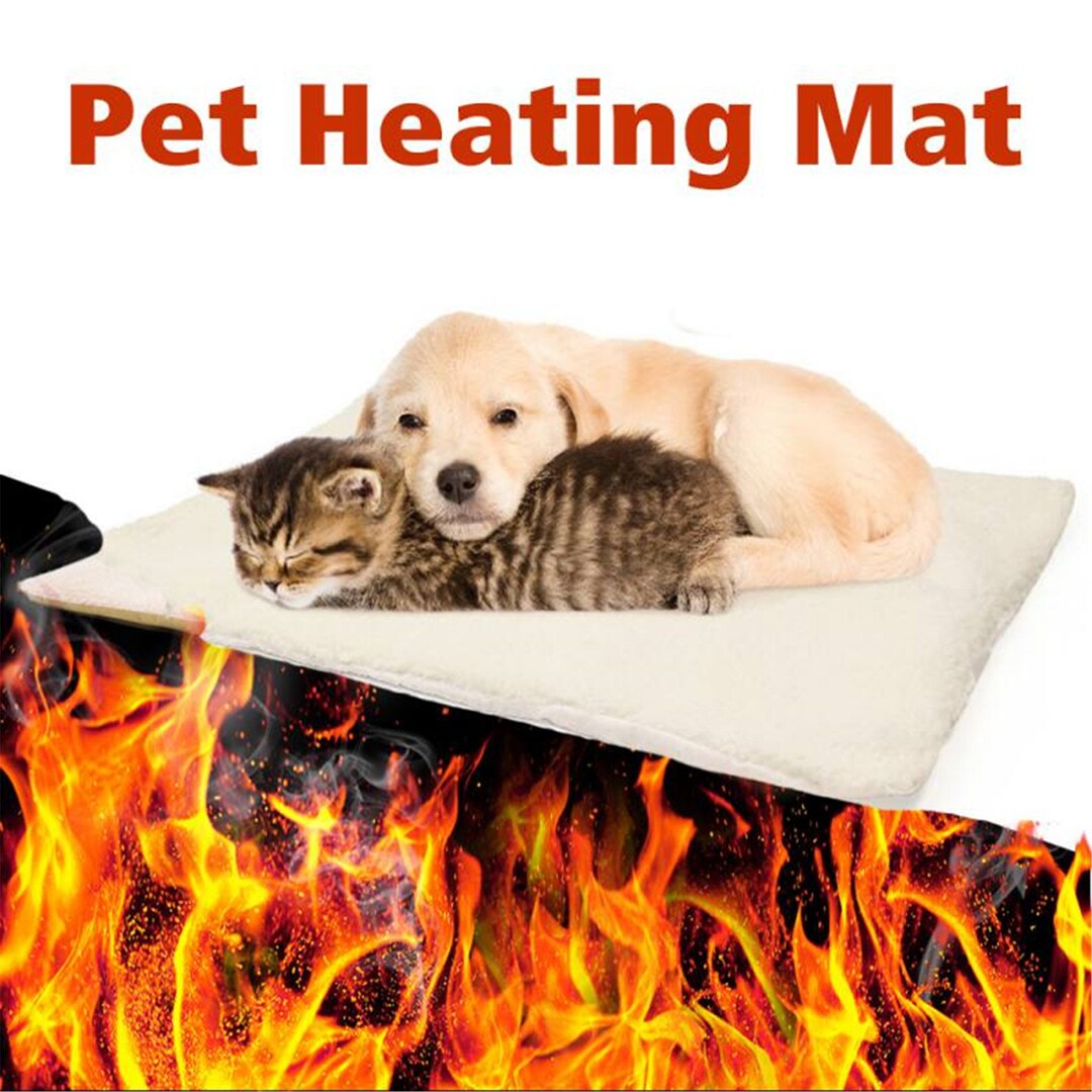 Self Heating Pet Bed Super Soft Fleece Comfortable Mat Warmer Etsy