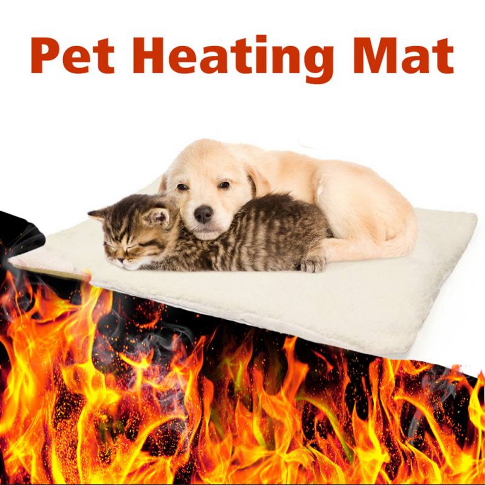 Self Heating Pet Bed Super Soft Fleece Comfortable Mat Warmer Etsy