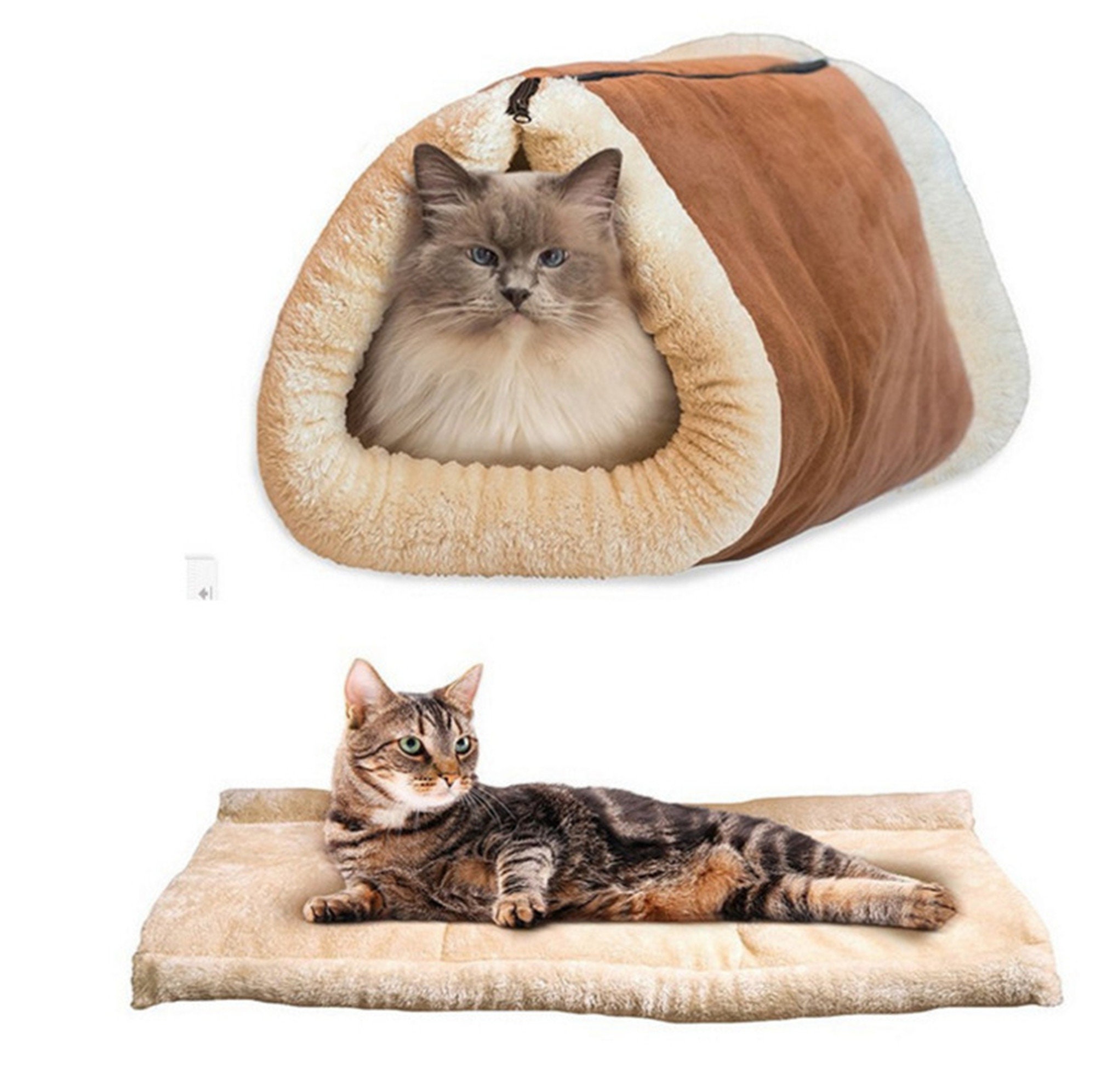 Soft Warm Cat Beds Cute Cat Tunnel Toy Cotton Plush Cat Etsy