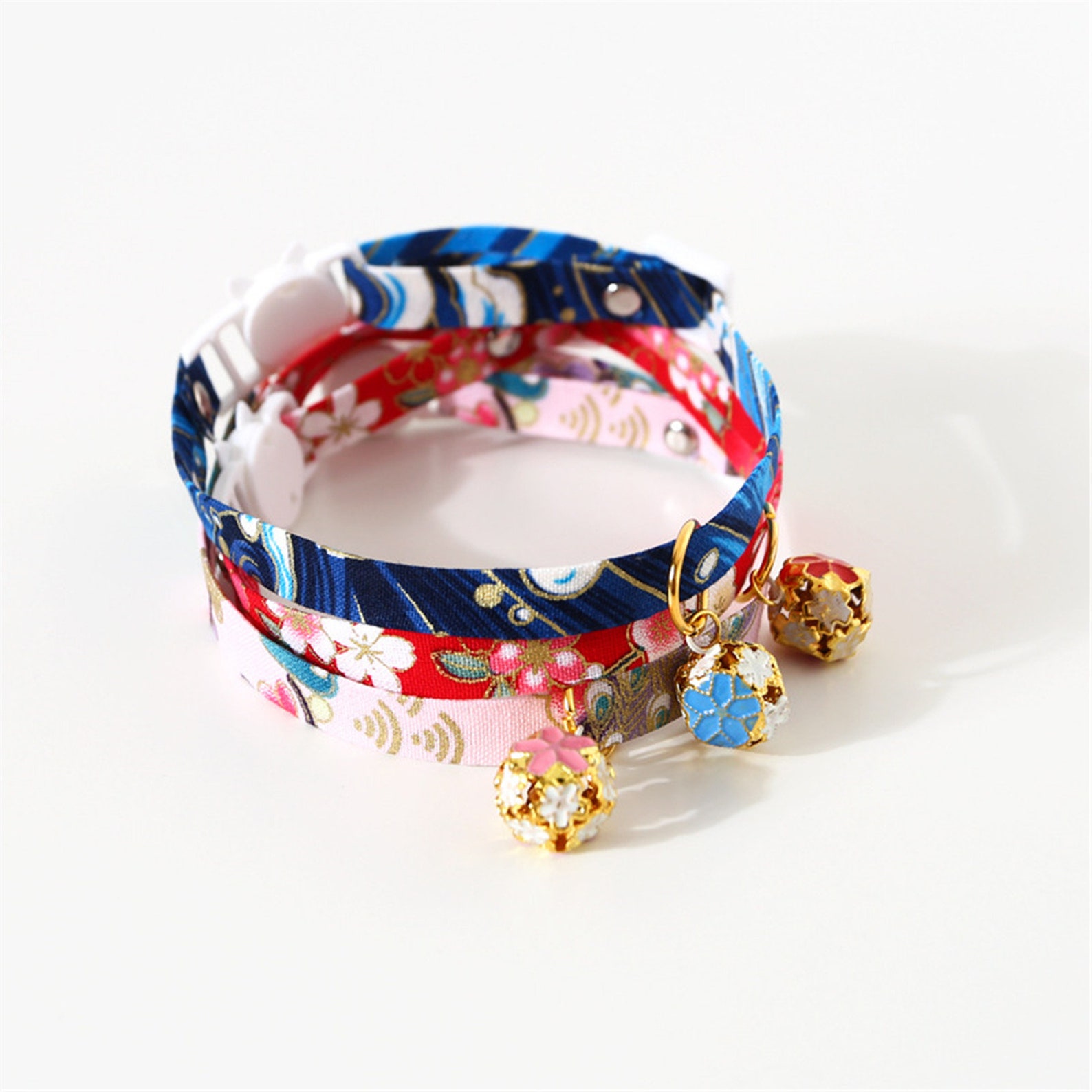 Cat Collar with Hollow Bell Cute Japanese Style Small Cats Etsy