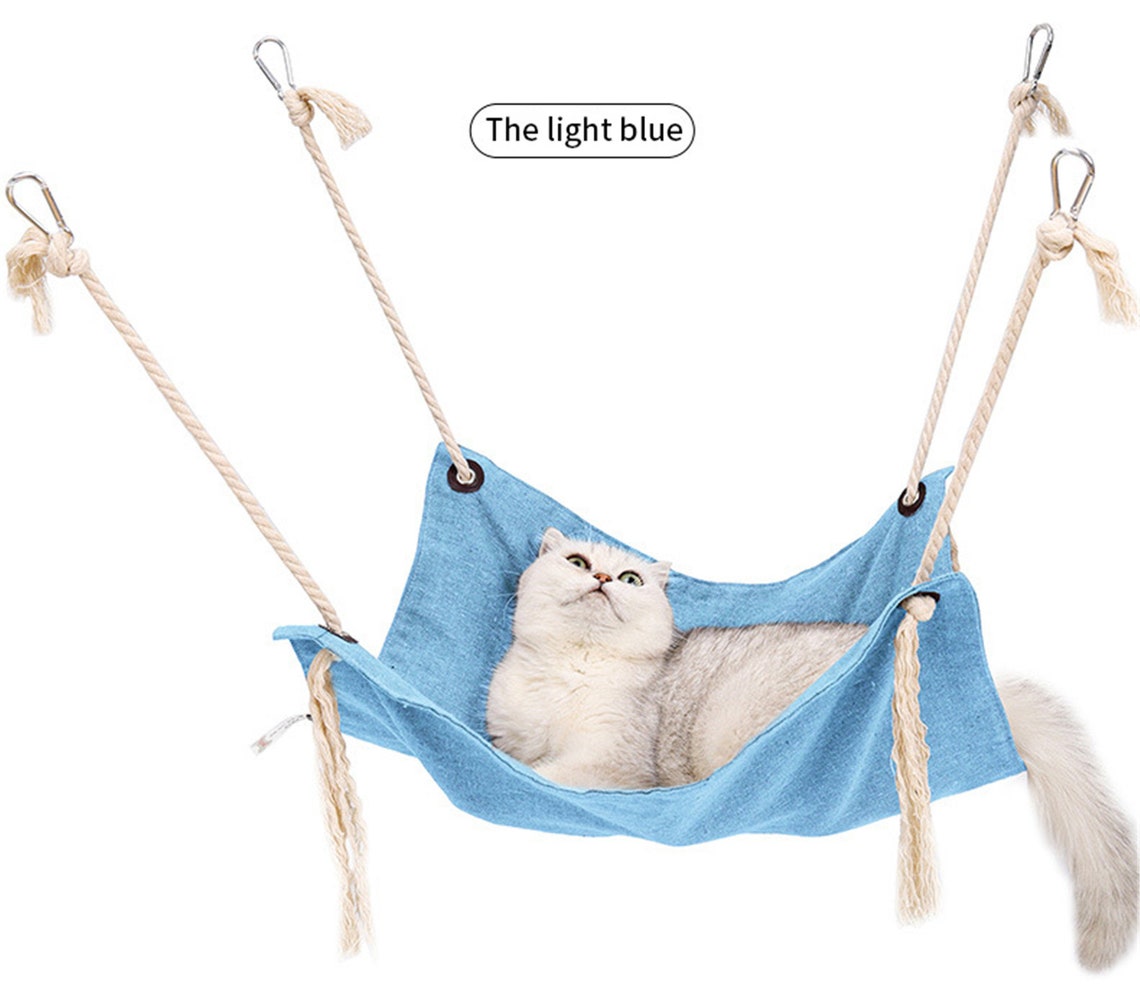 Cat Swing Bed Cage Hang Cat Bed House Tassel Cats Toy Etsy