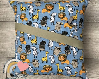 Safari Reading pillow/ cushion, Unique gifts, Book lovers gift, Birthday gift, book pillow, children’s reading