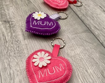 Mum heart keyring, Keepsake, small gift, Special gift, personalised gift, Mother’s Day gift