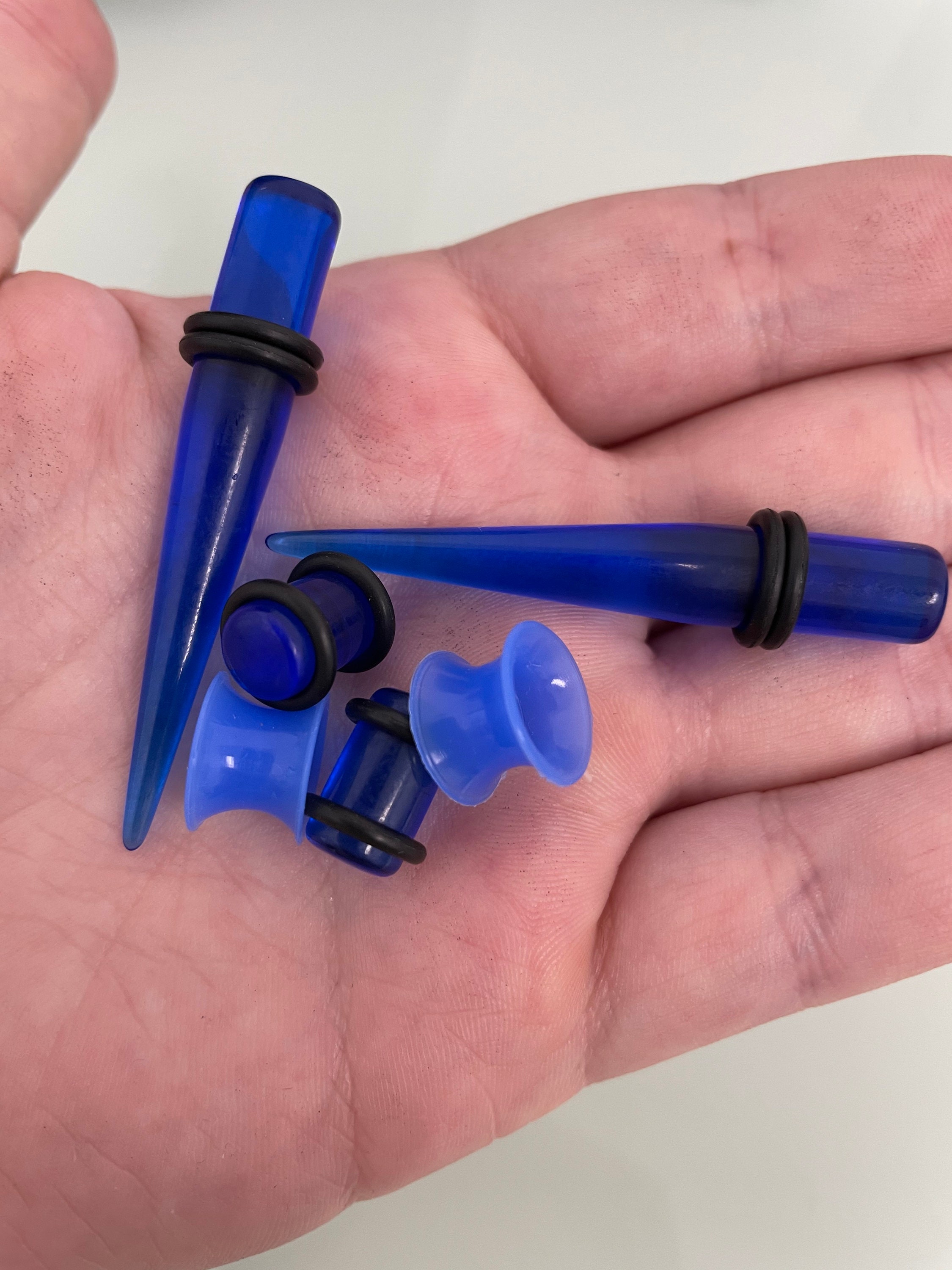 50 PC Ear Stretching Kit 14G12MM Multicolor Aftercare Ear Etsy Singapore