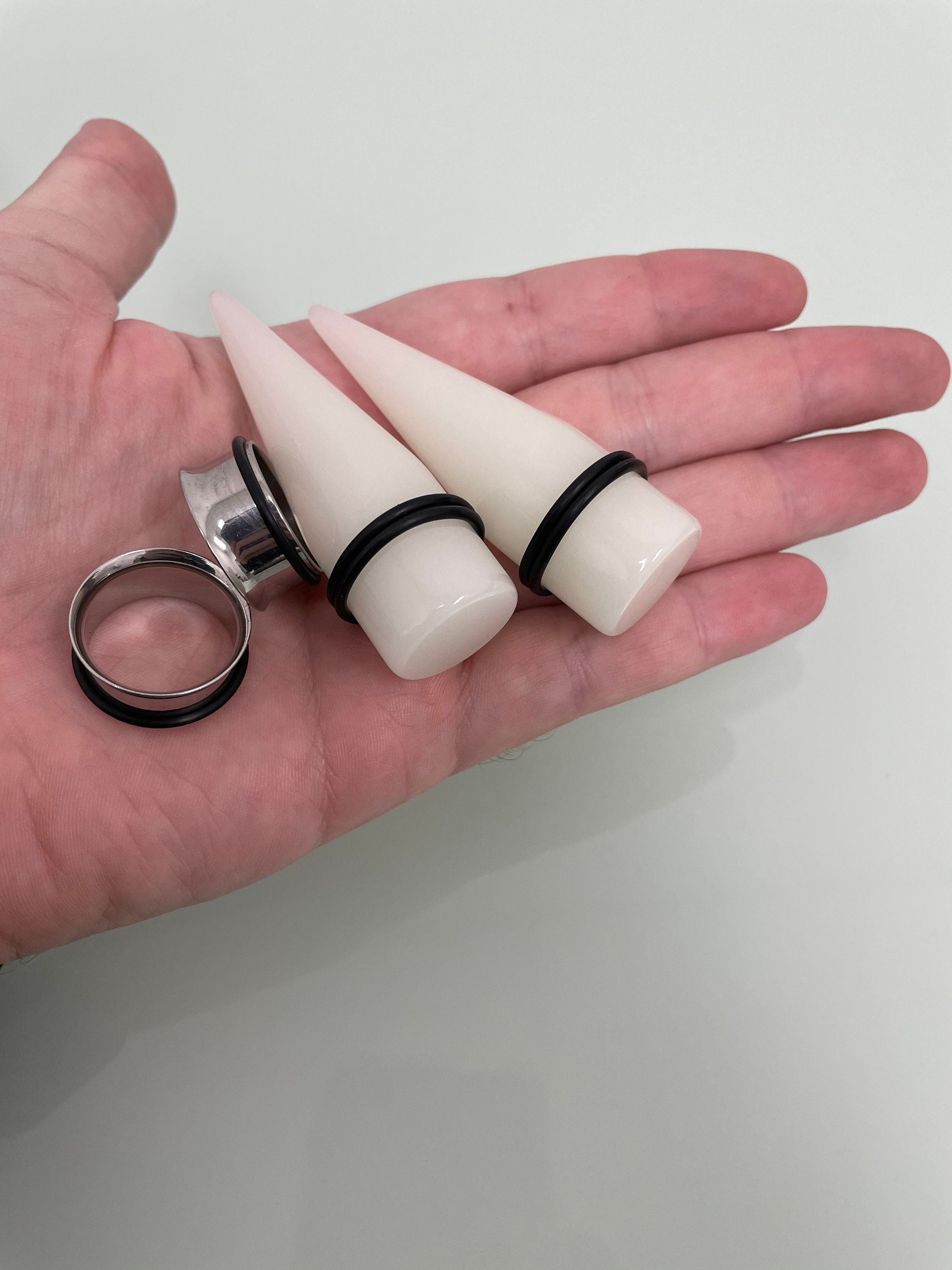 Big Ear Gauges 00g20mm Stretching Kit Taper Steel Tunnels Etsy Canada