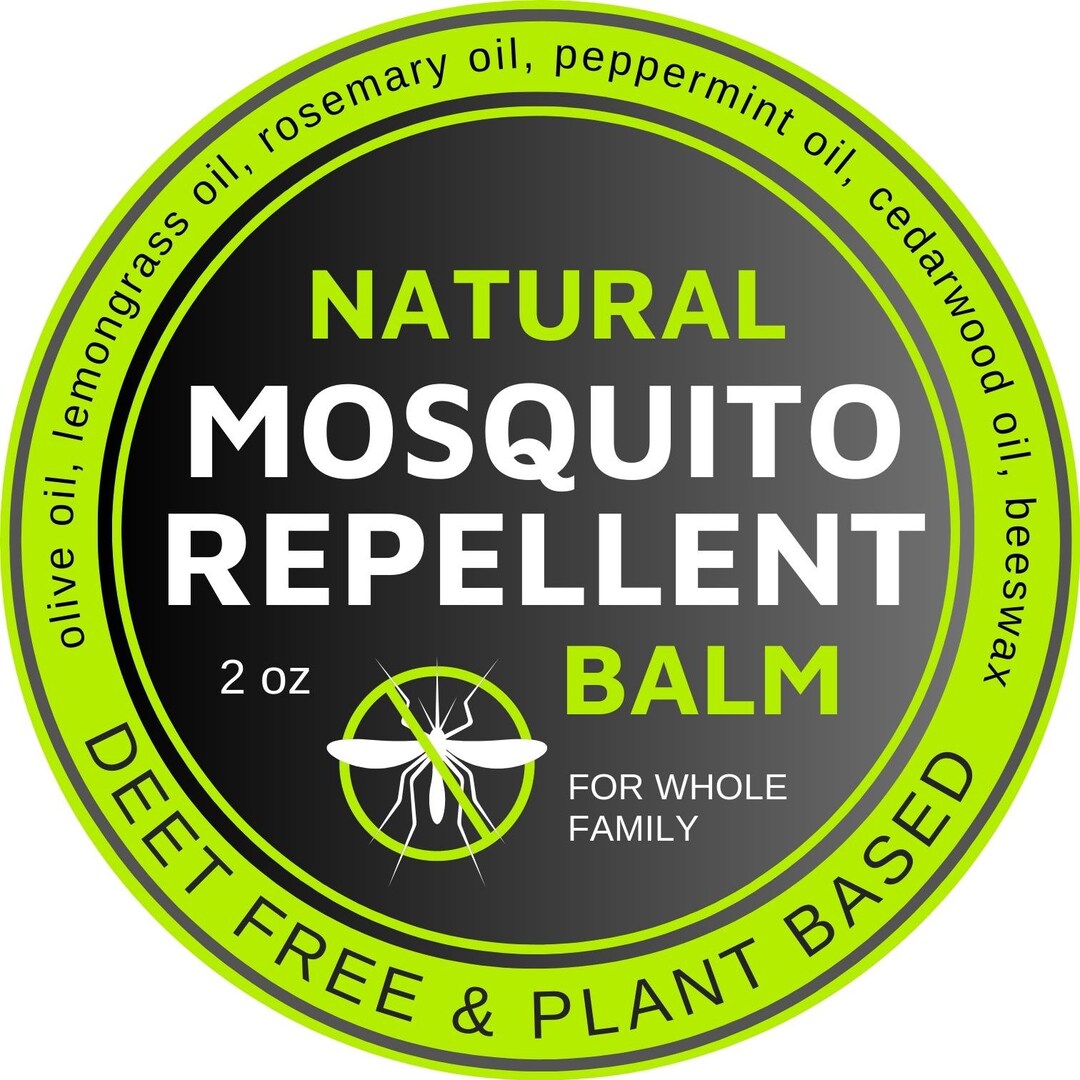 Mosquito Repellent Balm Natural Ingredients Travel Pocket Size Plant