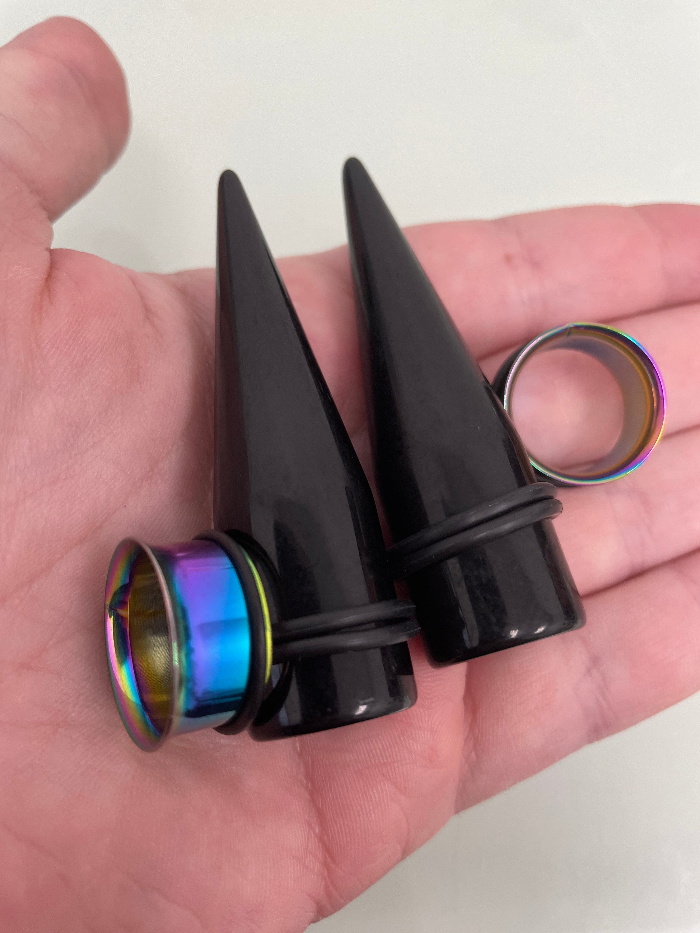 00 Gauges 00G To Inch Ear Stretching Kit Surgical Steel Tapers