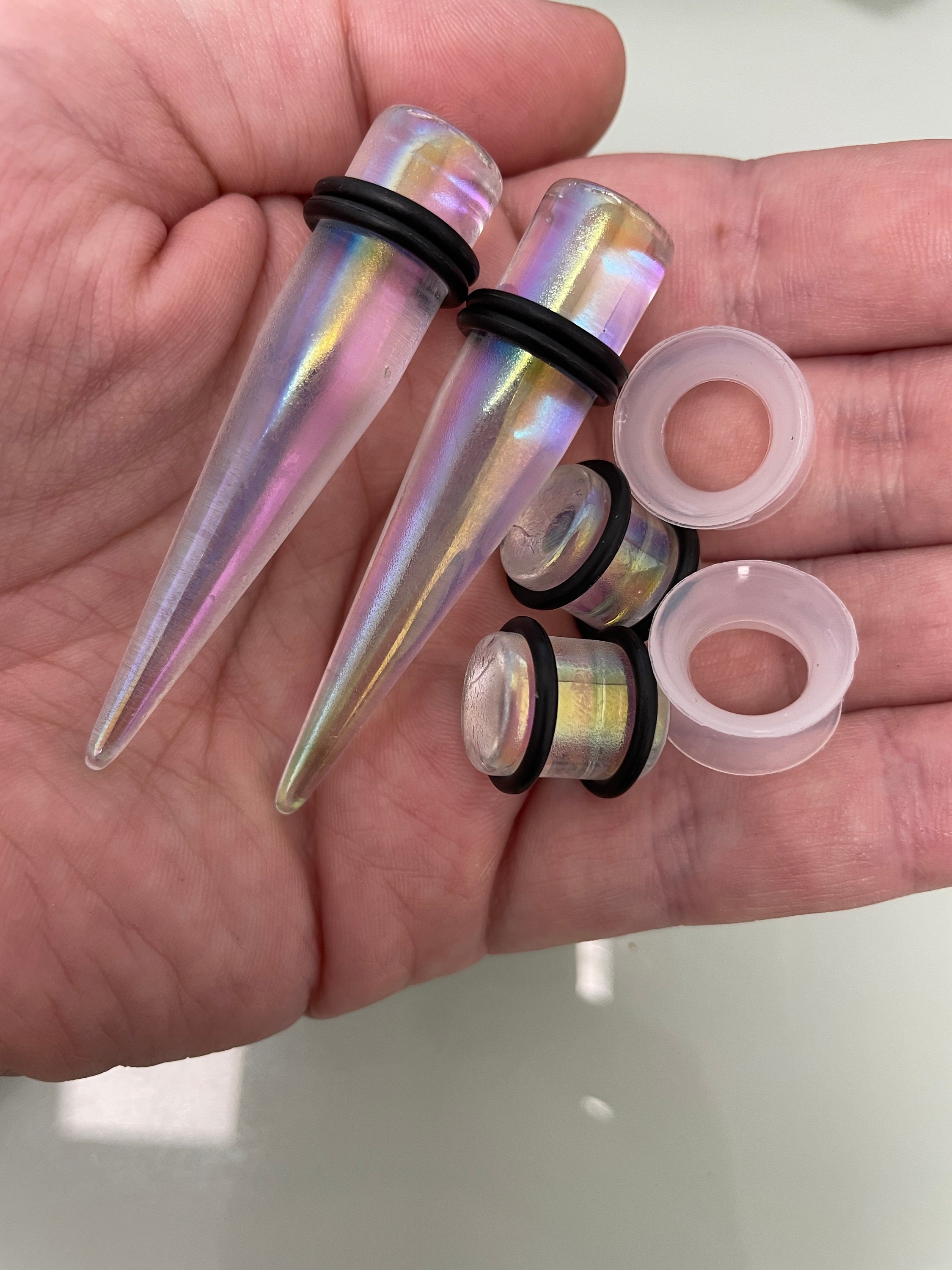 50 PC Ear Stretching Kit 14G12MM Multicolor Aftercare Ear Etsy Singapore