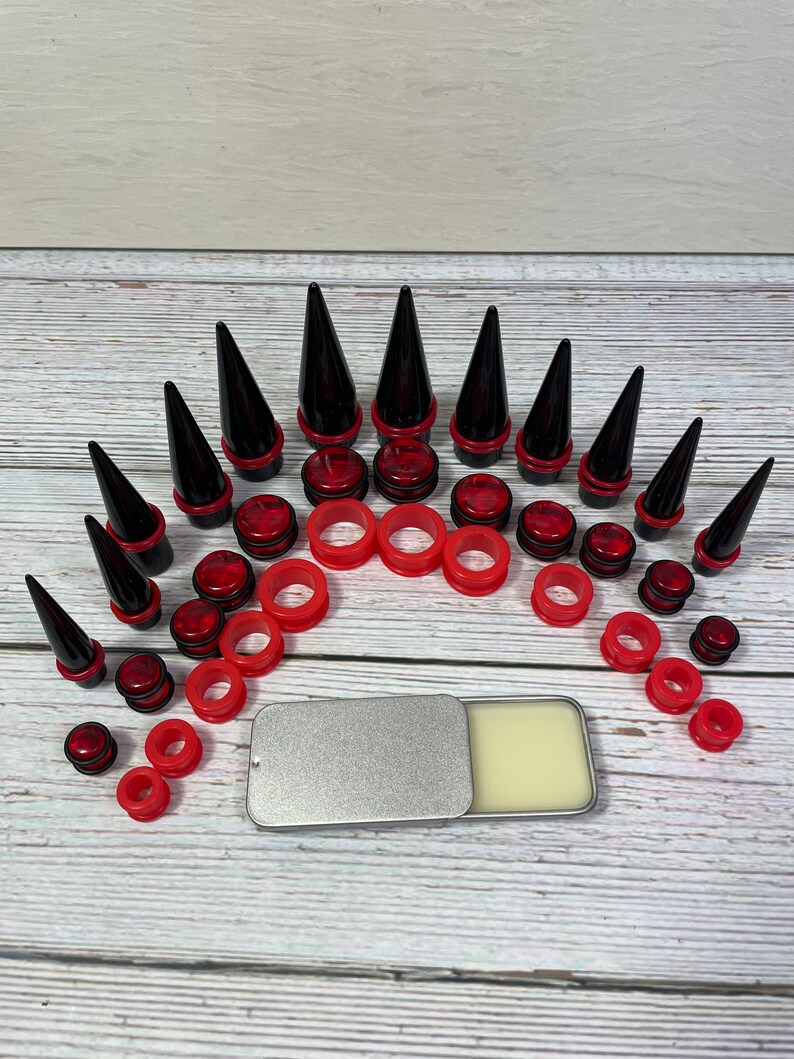 37 PC Big Ear Gauges 00G20MM Stretching Kit Taper Silicone Etsy