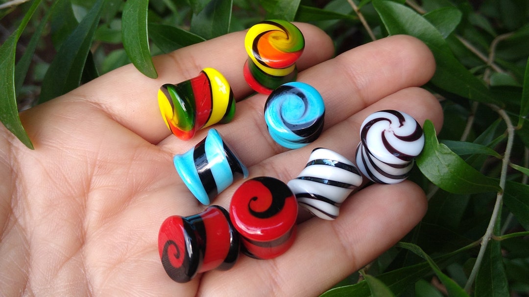 Lifetechs 50Pcs Ear Expander Double O-Rings Flared Tunnels Three-piece - Foto 4