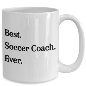 Best soccer coach ever mug, gift for soccer coach