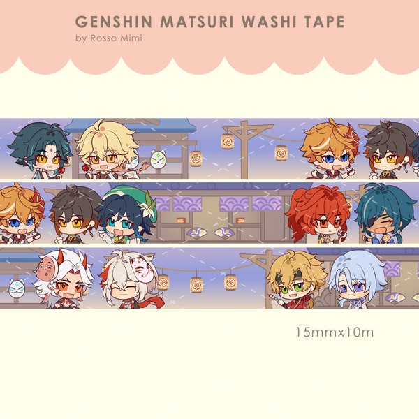 Genshin Impact Matsuri Washi Tape