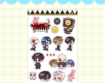 Got Dropped into a Ghost Story, Still Gotta Work Clear Sticker Sheet