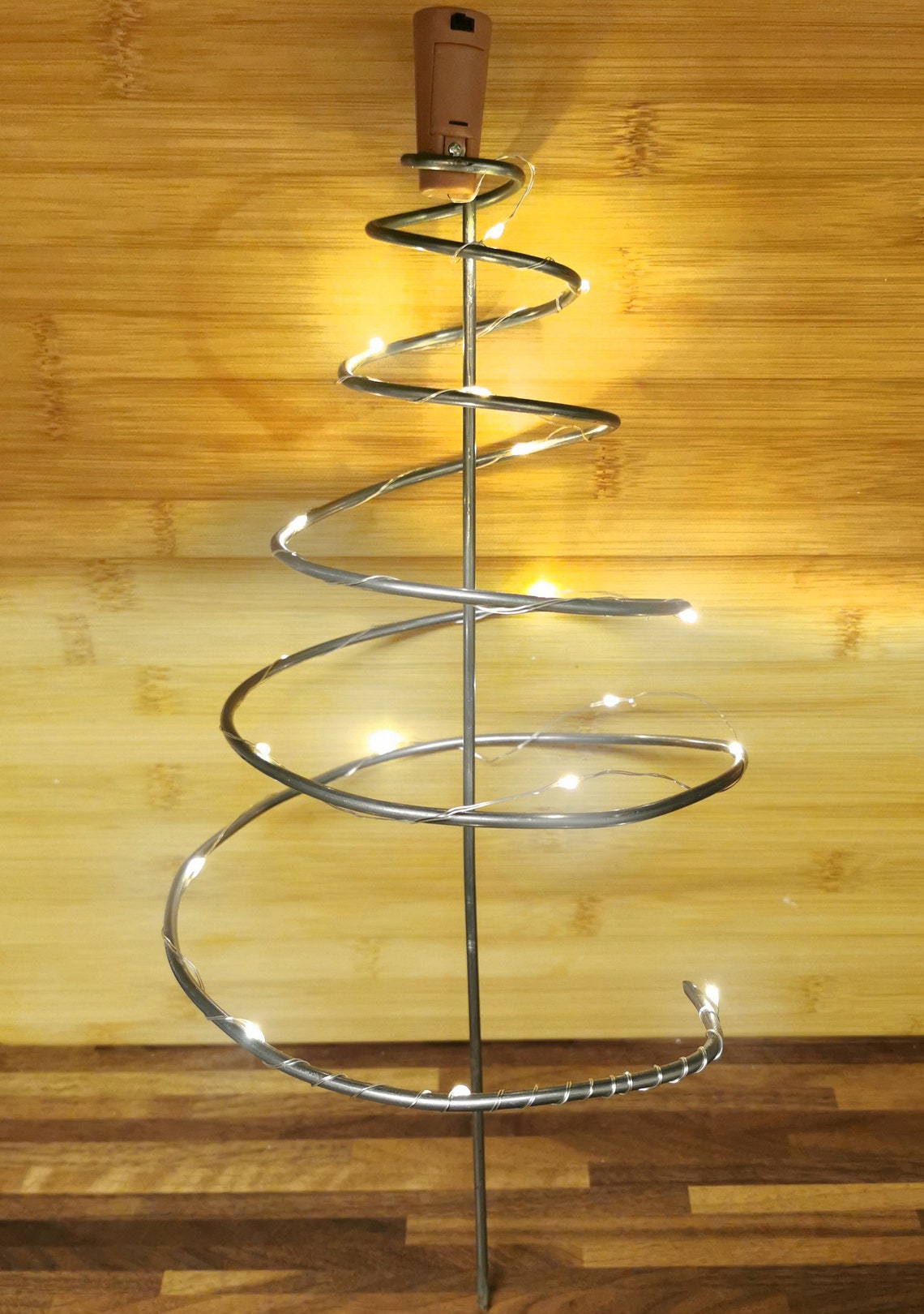 Wire Frame Christmas Tree With Lights. for Plant Pots | Etsy