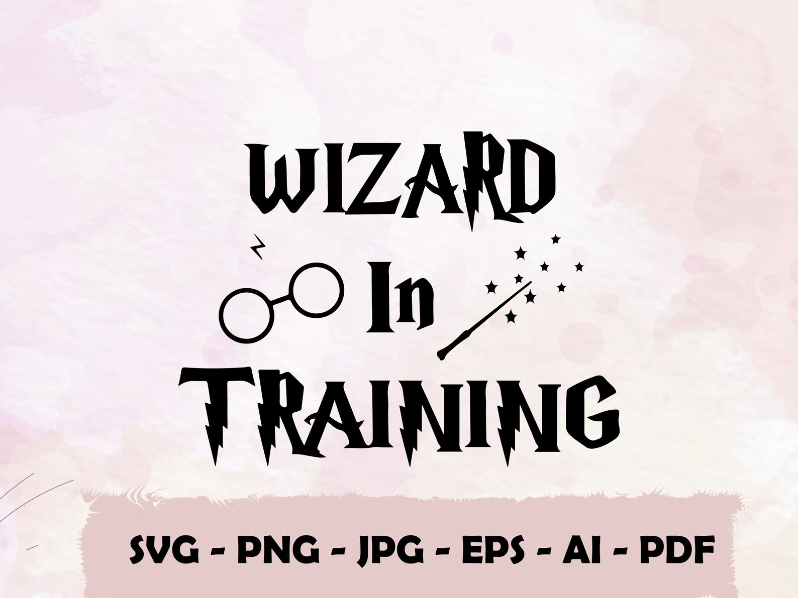Wizard in TrainingHarry Potter svg Cut File Silhouette Etsy