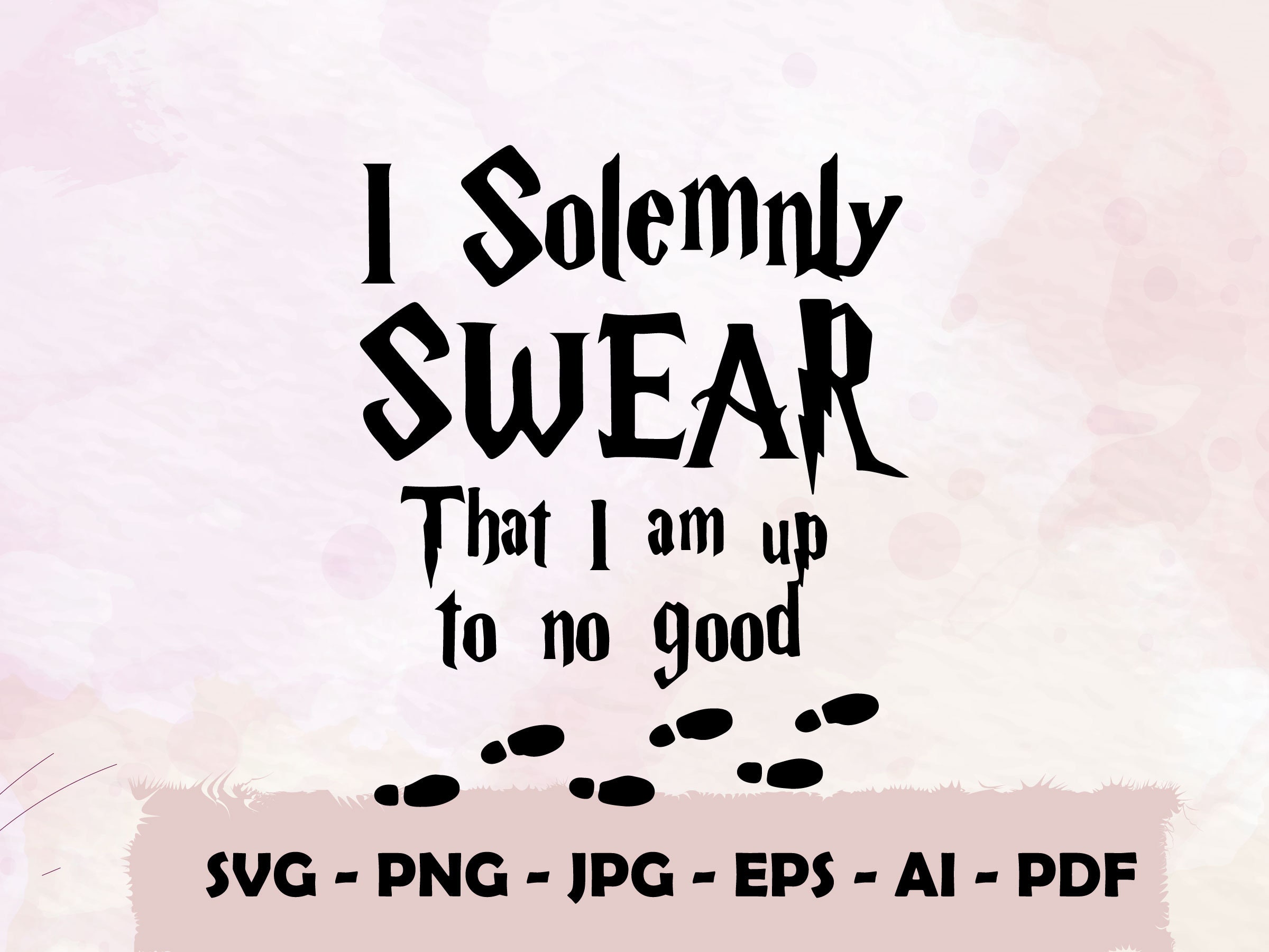 I solemnly swearHarry Potter svg Cut File Silhouette | Etsy