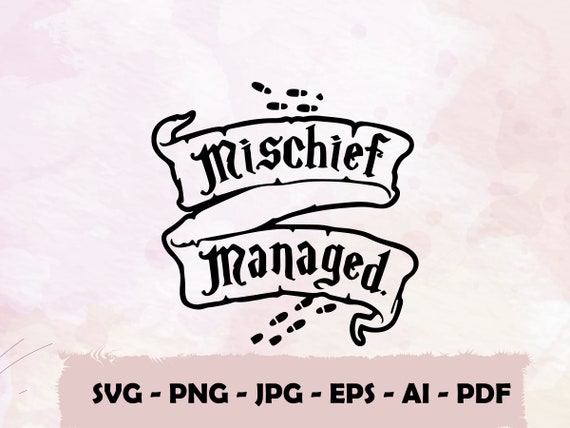 Download Mischief Managedharry Potter Svg Cut File Silhouette Etsy