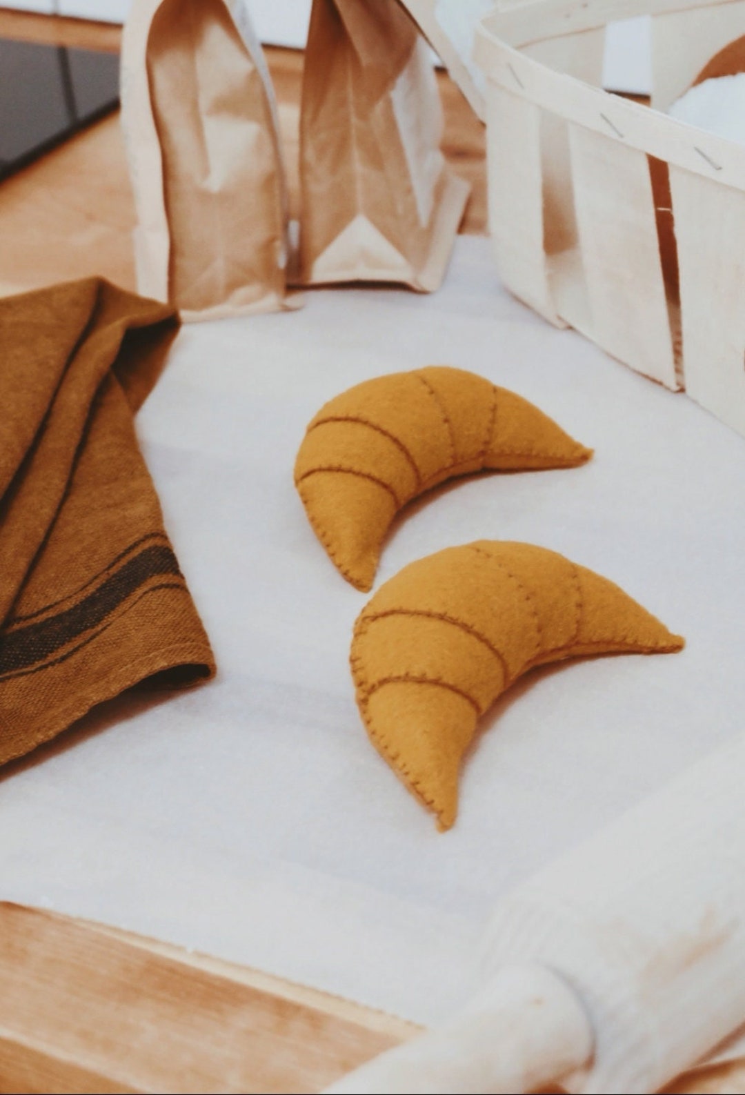 The FELT CROISSANT PDF Sewing Patterns Etsy