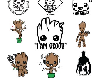 Download Baby Groot Svg Etsy