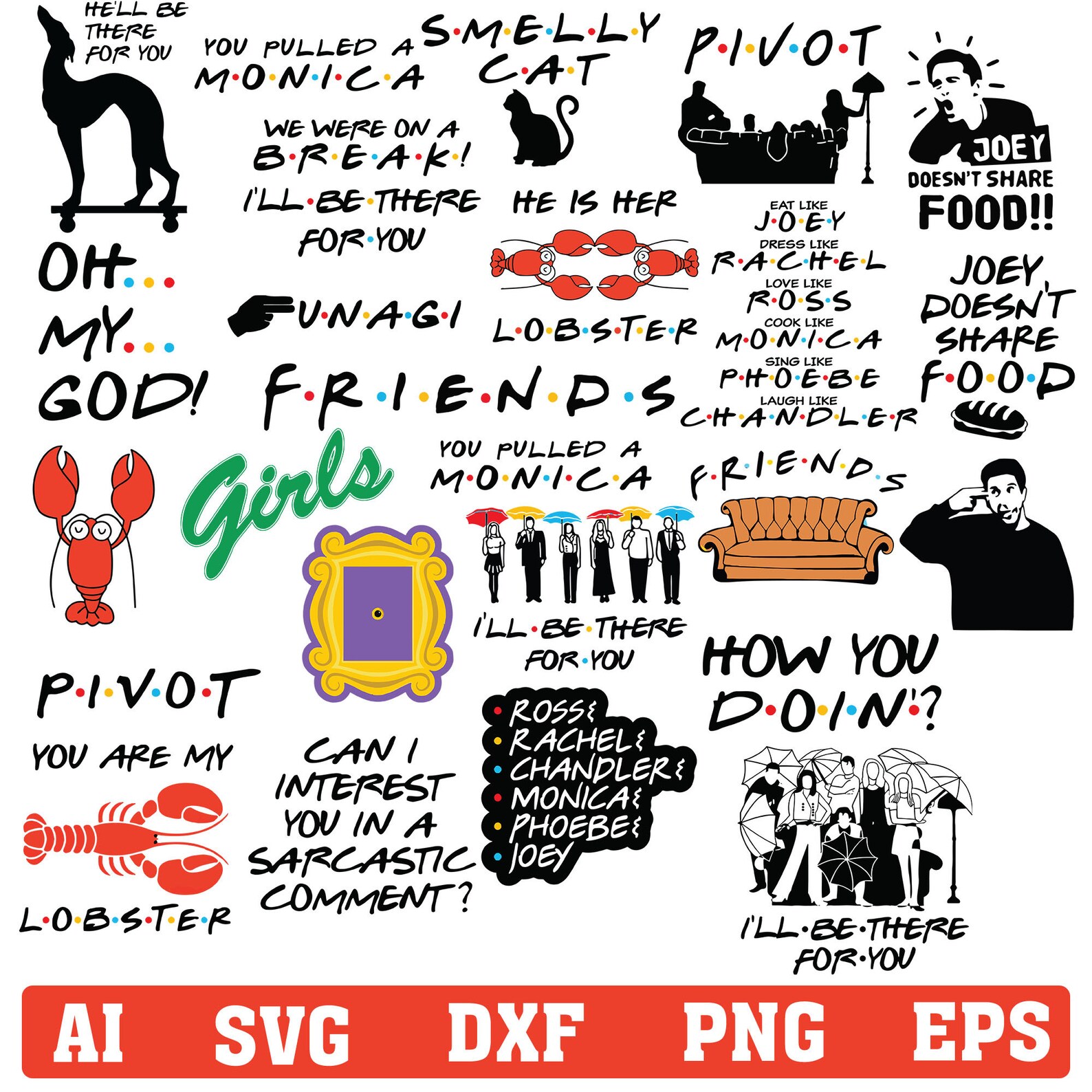 Free Free 226 Friends Tv Show Couch Svg SVG PNG EPS DXF File
