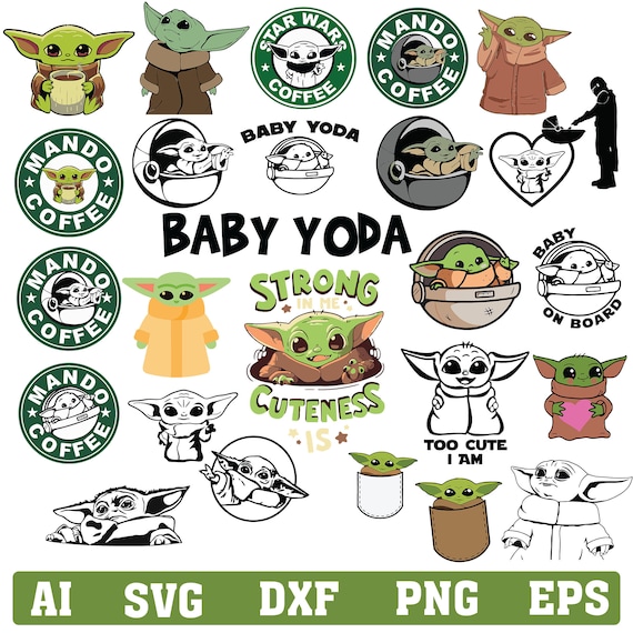 Download Baby Yoda Svg Bundle Mandalorian Bundle Svg Star Wars Svg Etsy