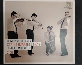 2 CD Set - Beethoven -   String Quartets op 18 - Jerusalem String Quartet / Vintage  Harmonia Mundi Compact Discs