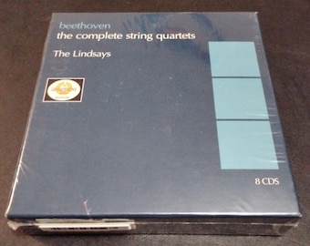8 CD Set - Beethoven -  Complete String Quartets -The Lindsays / Vintage  Resonance Compact Disc Box Set 2003 Factory Sealed