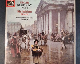 Elgar-  Symphony no 1 - Sir Adrian Boult London Philharmonic Orchestra / HMV UK Vinyl Record