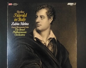 Berlioz - Harold In Italy  - Zubin Mehta with The Israeli Philharmonic / London Ffrr  Vinyl Record 1972