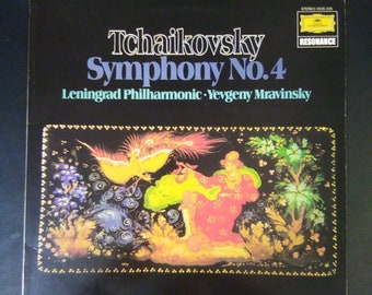 Tchaikovsky / Mravinsky - Symphony no 4 - Leningrad  Philharmonic  / Deutsche Grammophon Stereo Vinyl Record