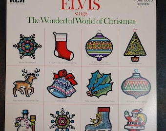 Elvis Presley Sings The Wonderful World of Christmas - RCA Vinyl Lp Record