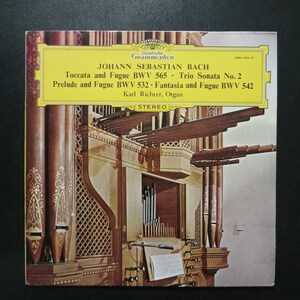 J・S・バッハ　 Toccata & Fuge LP Johann Sebastian Bach, Karl Richter – Toccata And Fugue D