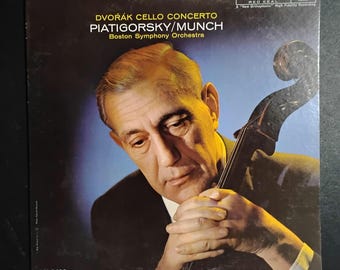 Dvorak - Cello Concerto - Gregor Piatigorsky - Charles Munch and Boston Symphony / RCA Red Seal Mono Vinyl Record