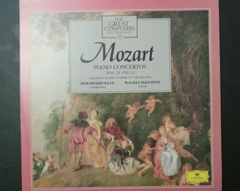 Mozart - Piano Concertos no 21 and 22  - Wilhelm Kempff, piano /  Deutsche Grammophon Vinyl Record