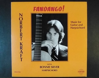 Norbert Kraft with Bonnie Silver - Music For Guitar and Harpsichord - Fandango! - Modern Classical Guitar / Overture Records 1984
