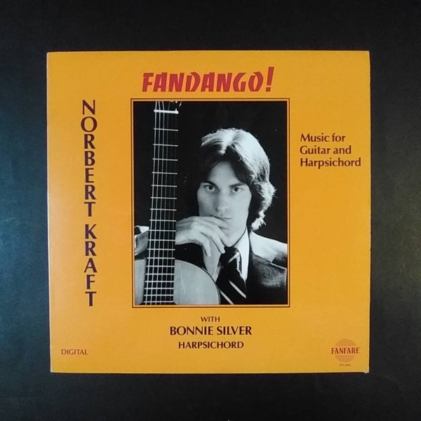 Norbert Kraft with Bonnie Silver - Music For Guitar and Harpsichord - Fandango! - Modern Classical Guitar / Overture Records 1984