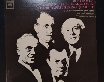 Beethoven - Quartet No. 12 in in E Flat Major, Op. 127 - The Budapest String Quartet / Columbia Masterworks Vinyl Record / Made in USA