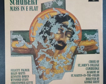Schubert - Mass in E Flat - Choir f Kings Cllege Cambridge - George Guest - UK Pressing Decca Argo Vinyl  Record