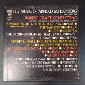 Schoenberg - The Music of Arnold Schoenberg - Pierrot Lunaire - Violin Concerto - A Survivor From Warsaw- Columbia 2Lp Box set with Libretto
