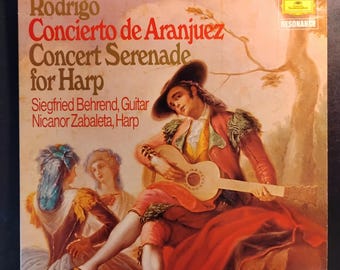 Rodrigo - Concierto de Aranjuez -Siegfried Behrend & Nicanor Zabaleta / Deutsche Grammophon / Stereo Vinyl Record