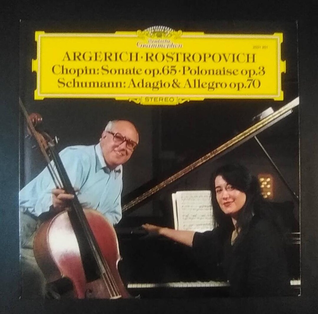 Argerich / Rostropovich - Chopin - Sonate Op 65 Polonaise Op 3 ...