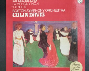 Sibelius Sinfonie NR 4 -  Colin Davis and Boston Symphony   Phillips Holland Vinyl Record Lp